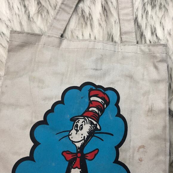 Vintage Dr. Seuss Cat in the Hat I Like To Read Mini Tote Bag - Picture 3 of 13